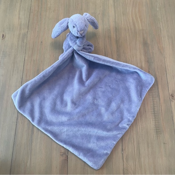 Jellycat Toys Jellycat Lovey Bashful Bunny Purple Security Blanket